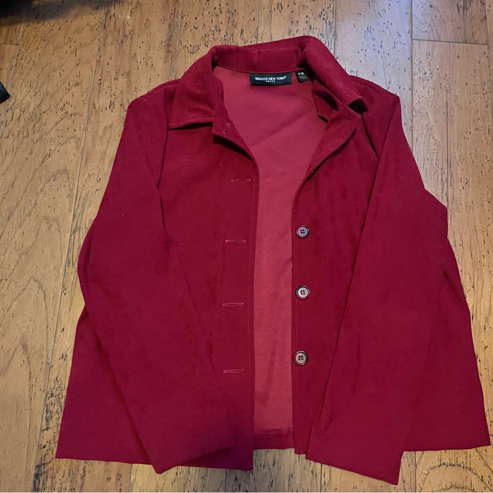 Briggs New York Deep Red Blazer